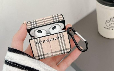 バーバリーブランドairpods 3ケースburberry 定番チェック柄 エアーポッズ プロ2ケース