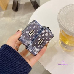ルイヴィトンブランドairpods 3ケース ファッション デニムブルー