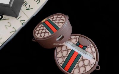 グッチairpods pro2ケースブランド Gucci ブラウンシリコン