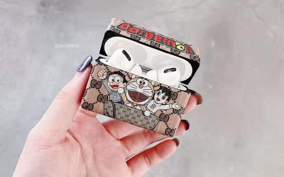 グッチブランドかわいいアニメ風airpods pro1/2ケース耐衝撃