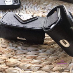 プラダブランドairpods 3ケース高級感ブラックイヤホンケース