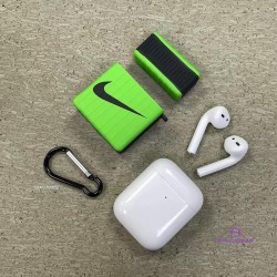ナイキ Airpods Pro2ケースハイブランドnikeブルー グリーン
